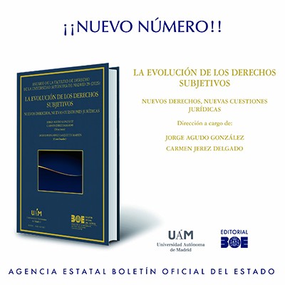 Novedad Editorial BOE. La evolución de los derechos subjetivos. Nuevos derechos, nuevas cuestiones jurídicas.