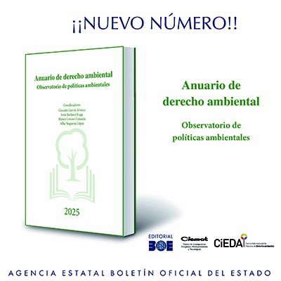 Nuevo número. Anuario de Derecho Ambiental 2025