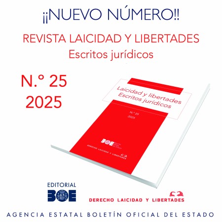 Nuevo número de la Revista Laicidad y libertades. Escritos jurídicos