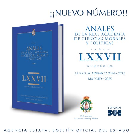 Novedad Editorial BOE. Anales de la Real Academia de Ciencias Morales y Políticas