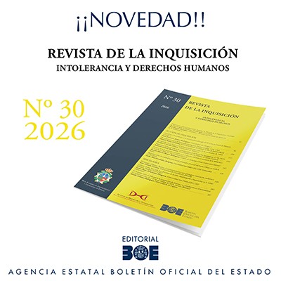 Novedad Editorial BOE. Revista de la Inquisición. Intolerancia y derechos Humanos