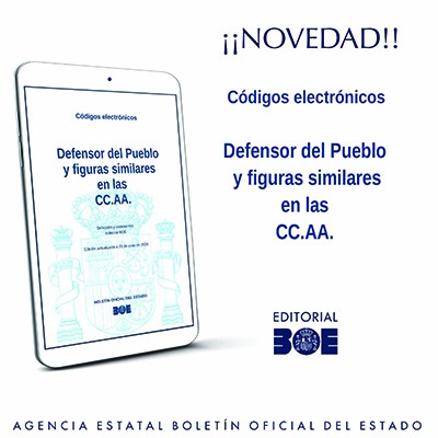 Novedad Editorial BOE. Código del Defensor del Pueblo y figuras similares en las CC.AA.