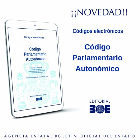 Novedad Editorial BOE. Código Parlamentario Autonómico