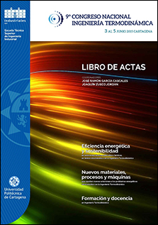 IX Congreso Nacional de Ingeniería Termodinámica: 3 al 5 de junio 2015 Cartagena