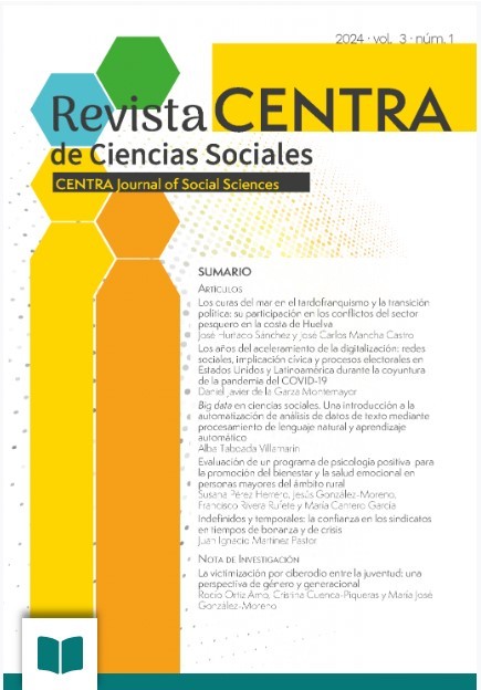 Big data, redes sociales y digitalización, temas de la última Revista CENTRA de Ciencias Sociales
