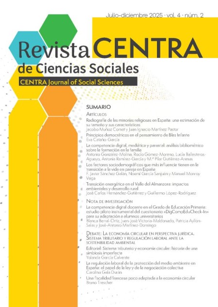 Revista CENTRA de Ciencias Sociales. Vol. 4 Núm. 2 (2025)