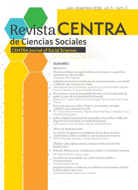 Revista CENTRA de Ciencias Sociales. Vol. 5 Núm. 2 (2026)