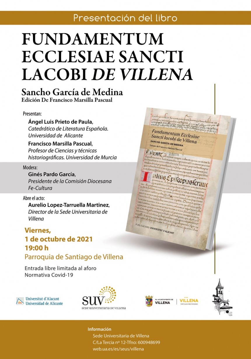 Presentación del libro Fundamentum Ecclesiae Sancti Iacobi de Villena