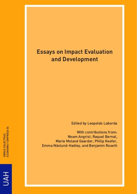 Novedad Editorial UAH: Essays on impact evaluation and development