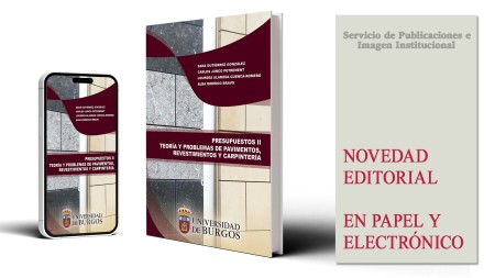 Novedad editorial de la Universidad de Burgos: "Presupuestos II. Teoría y problemas de pavimentos, revestimientos y carpintería"