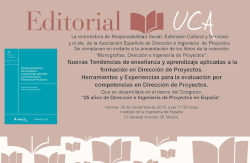 Se presentan en Madrid los dos primeros volúmenes de la colección Monografías Dirección e Ingeniería de Proyectos del Sello Editorial UCA
