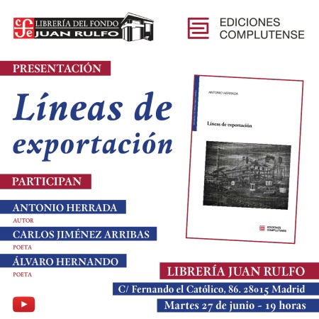 Presentación Ediciones Complutense: «Líneas de exportación»
