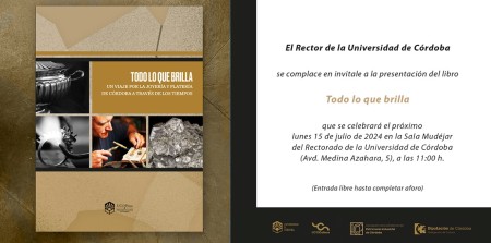 15/07/2024 Presentación del libro "Todo lo que brilla. Un viaje por la joyería y la platería de córdoba a través de los tiempos"