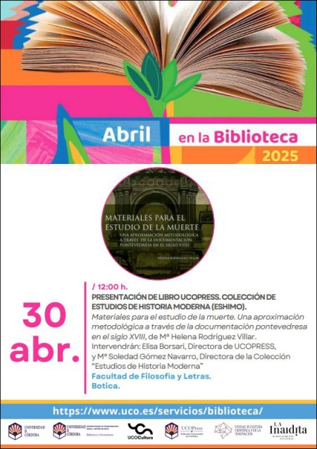 UCOPress presenta "Materiales para el estudio de la muerte" de M.ª Helena Rodríguez Vilar