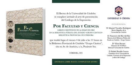 Novedad Editorial UCOPress: "Por Facultad y Ciencia"