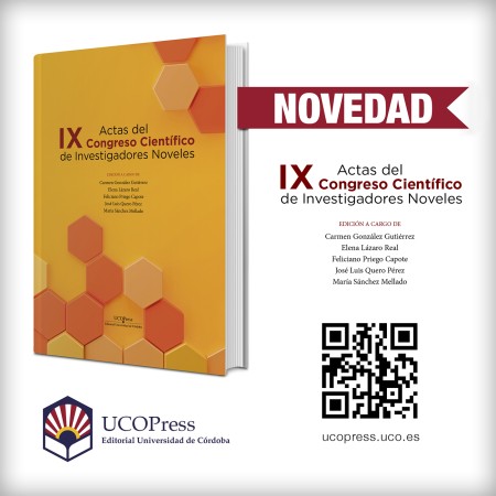 Novedad Open Access UCOPress Editorial: Actas del IX Congreso Científico de Investigadores Noveles