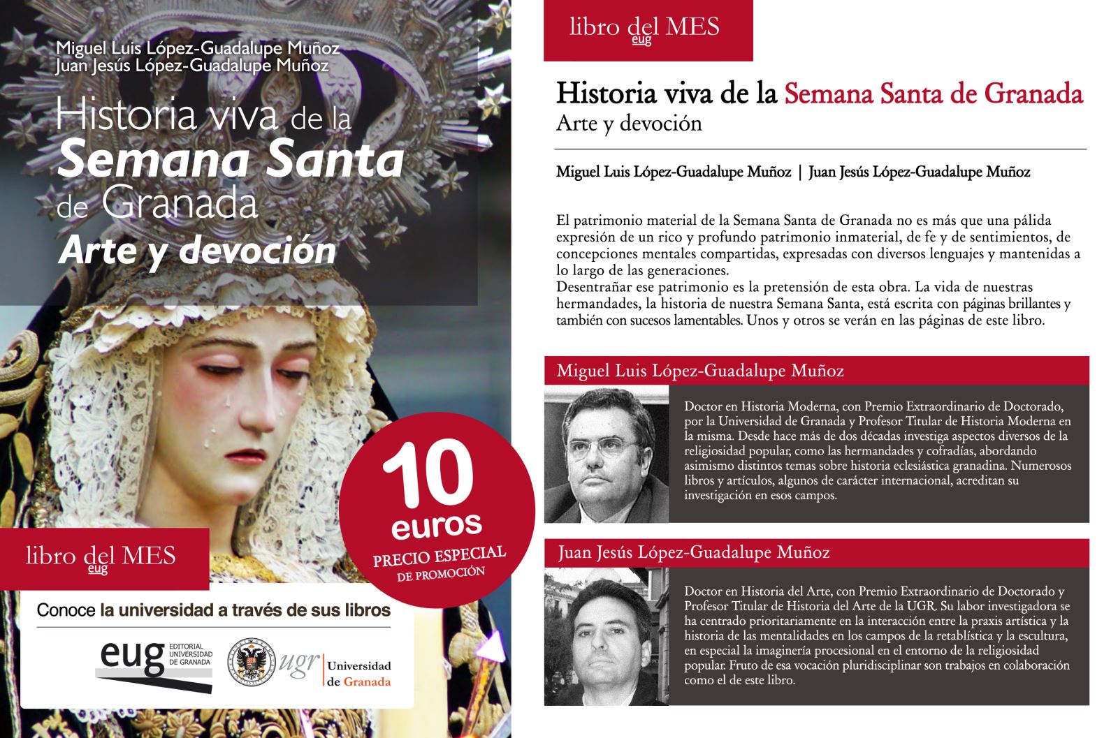 "Historia viva de la Semana Santa de Granada. Arte y devoción", libro del mes de marzo
