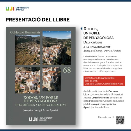 Presentación del llibro "Xodos, un poble de Penyagolosa. Dels orígens a la Nova Ruralitat"