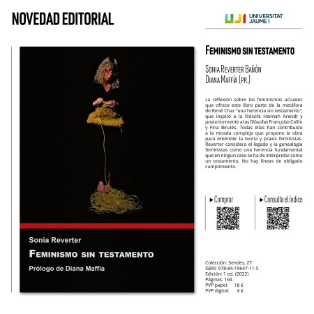 Novedad editorial Feminismo sin testamento