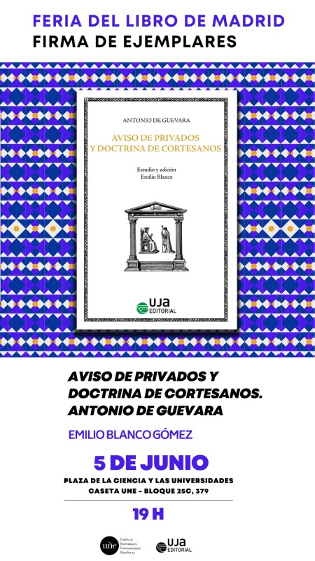 La Feria del Libro de Madrid acoge la presentación de "Aviso de privados y doctrina de cortesanos"