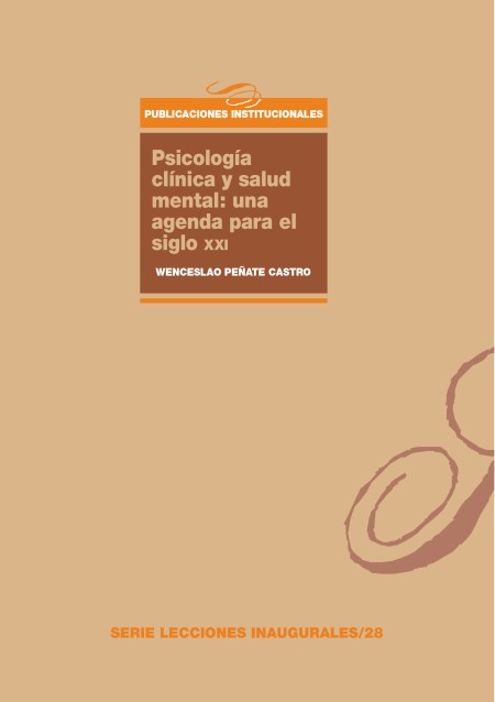 El Servicio de Publicaciones de la Universidad de La Laguna publica: Psicología clínica y salud mental: una agenda para el siglo XXI