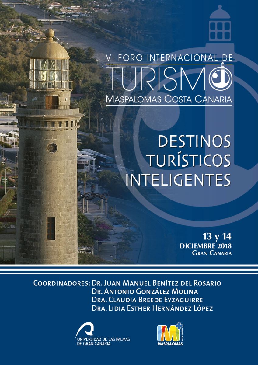 La ULPGC publica "VI Foro Internacional de Turismo de Maspalomas Costa Canaria. Congreso Internacional Destinos Turísticos Inteligentes"