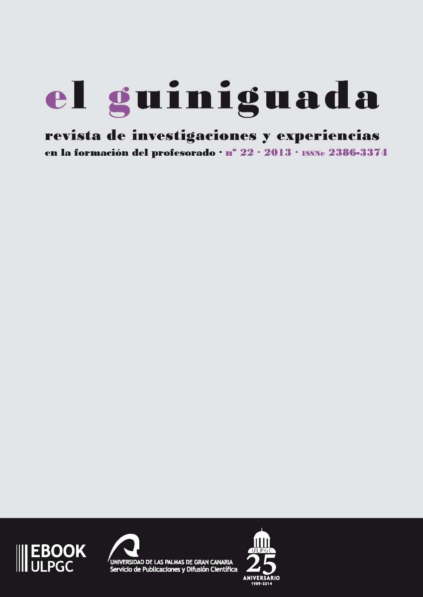La Universidad de Las Palmas de Gran Canaria publica -en soporte electrónico- un nuevo número de "El Guiniguada". Revista de investigaciones y experiencias en la formación del profesorado