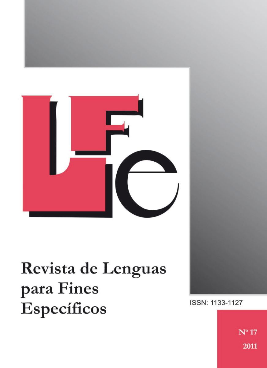 Publicado un nuevo número de la "Revista de Lenguas para Fines Específicos"