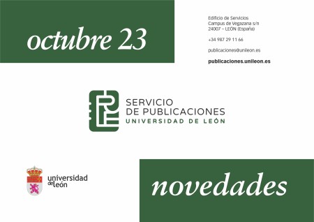 NOVEDADES EDITORIALES Universidad de León. Octubre 2023.