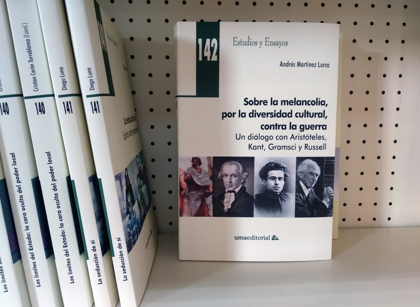 Martínez Lorca realiza un recorrido histórico por el pensamiento de ilustres filósofos en el nuevo título de UMA Editorial
