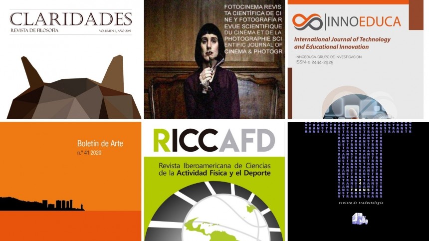 Seis revistas de la Universidad de Málaga son indexadas en el Ranking REDIB 2020