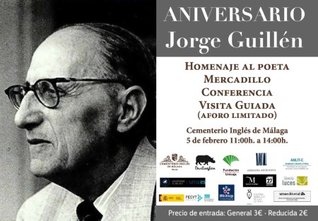 Homenaje a Jorge Guillén en el Cementerio Inglés de Málaga