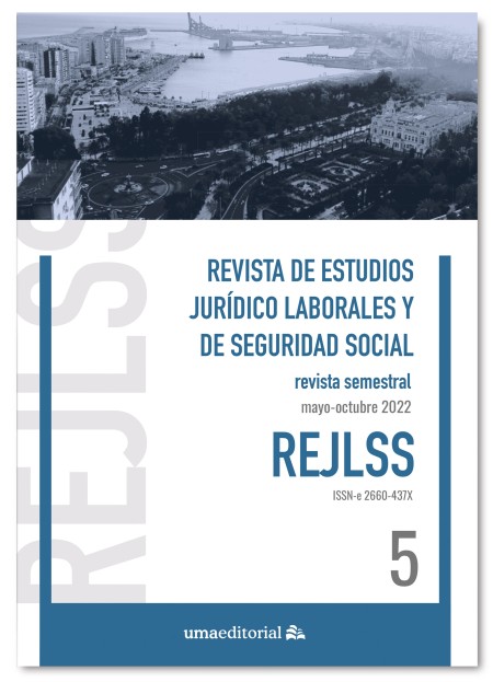 Disponible el quinto número de la Revista de Estudios Jurídicos Laborales y de Seguridad Social