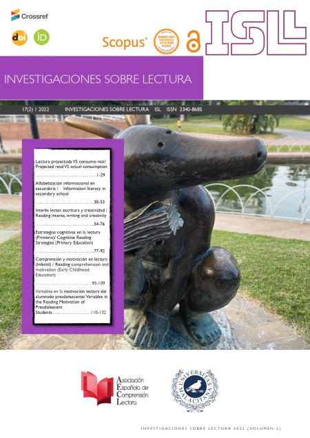 Publicado un nuevo número de la revista ‘Investigaciones sobre Lectura’