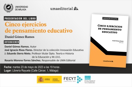 Presentación del libro Cinco ejercicios de pensamiento educativo