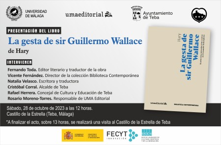 Presentación en Teba del libro La gesta de sir Guillermo Wallace