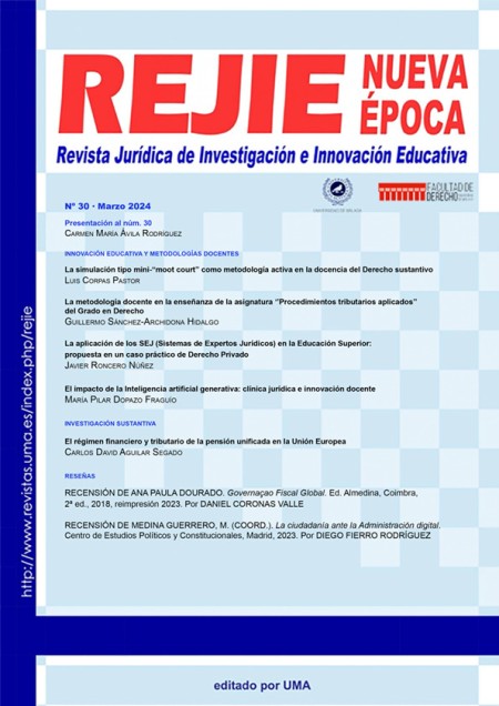 La revista REJIE Nueva Época publica su número 30