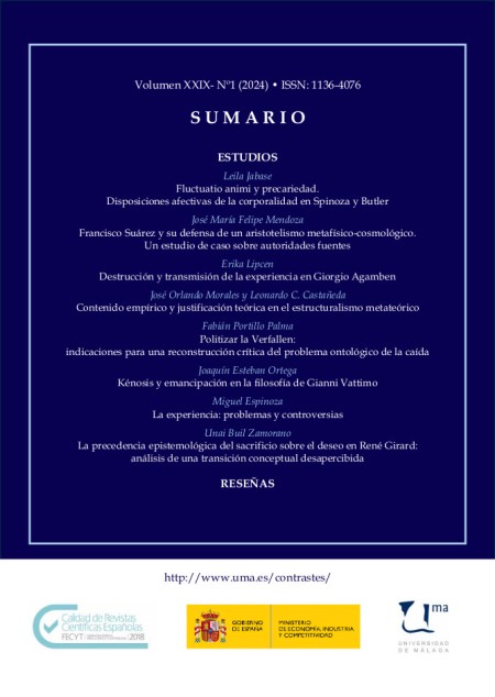 Publicado el primer número del volumen 29 de la revista Contrastes