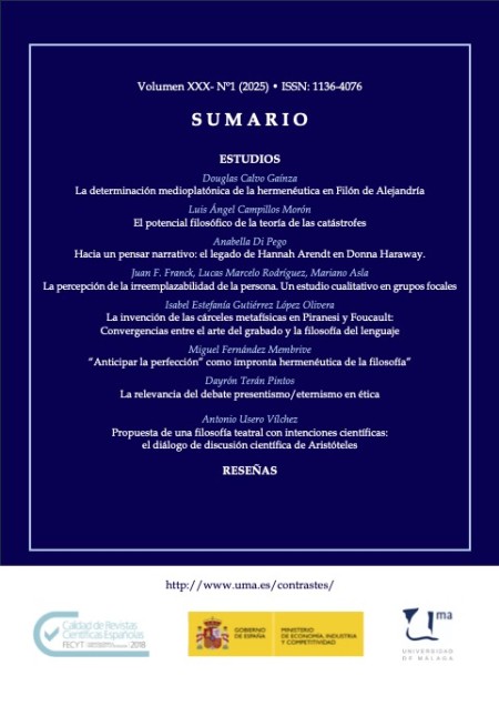 Publicado el primer número del volumen 30 de la revista Contrastes