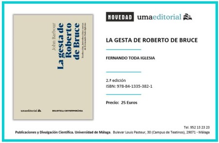 Novedad Editorial UMA. La gesta de Roberto de Bruce