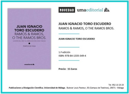 Novedad Editorial UMA. Ramos & Ramos, o The Ramos Bros. Los reyes del cine y el vodevil en Hong Kong y Macao 