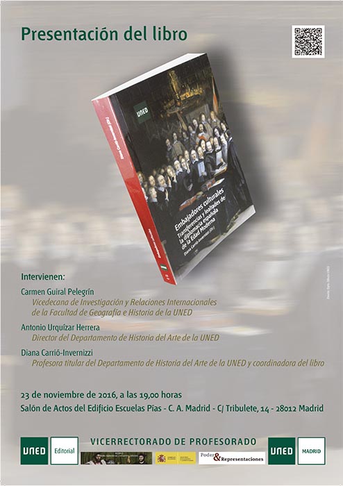 Presentación del libro "Embajadores culturales. TRANSFERENCIAS Y LEALTADES DE LA DIPLOMACIA ESPA�?OLA DE LA EDAD MODERNA"  de Diana Carrió-Invernizzi (Coord.)