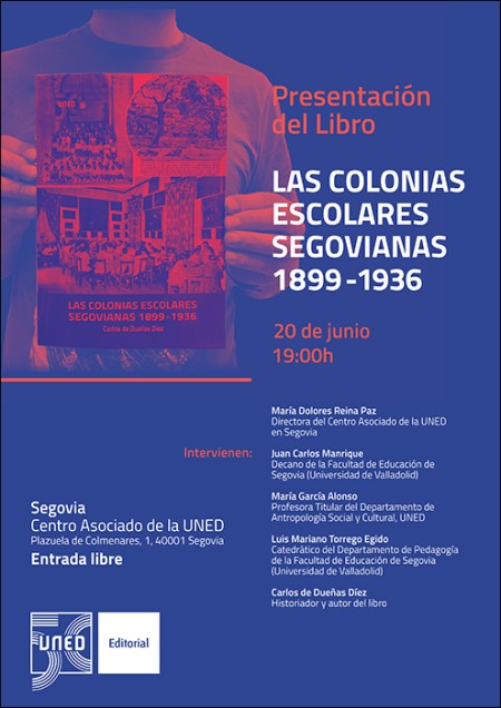    	Presentación del libro "LAS COLONIAS ESCOLARES SEGOVIANAS, 1899 -1936"