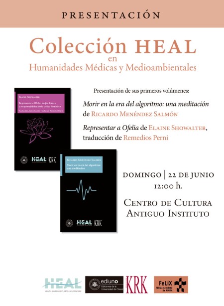 Ediuno y Krk Ediciones lanzan una nueva colección: HEAL en Humanidades Médicas y Medioambientales