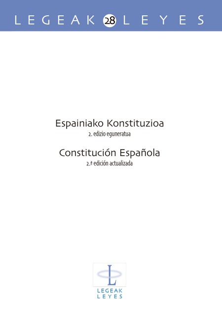 Espainiako Konstituzioa. 2. edizio eguneratua / Constitución Española. 2.ª edición actualizada
