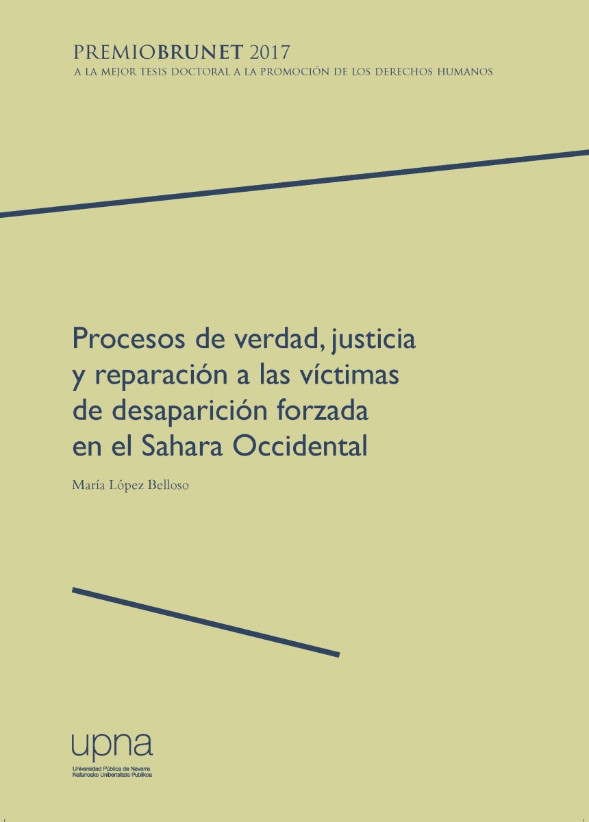 La Universidad Pública de Navarra participa en la Semana del Acceso Abierto 2021 con el libro "Procesos de verdad, justicia y reparación a las víctimas de desaparición forzada en el Sahara Occidental"