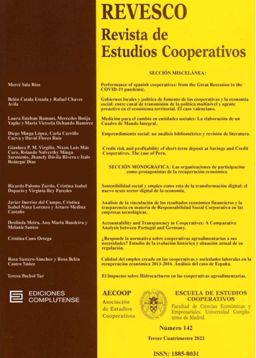 REVESCO. Revista de Estudios Cooperativos
