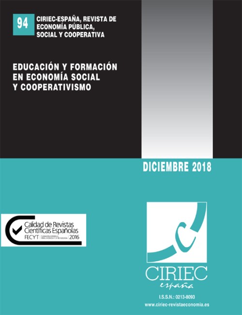 CIRIEC-España, revista de economía pública, social y cooperativa