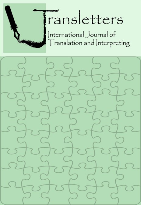 Transletters. International Journal of Translation and Interpreting