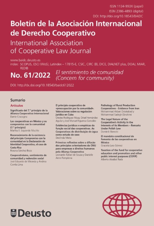 Boletín de la Asociación Internacional de Derecho Cooperativo
